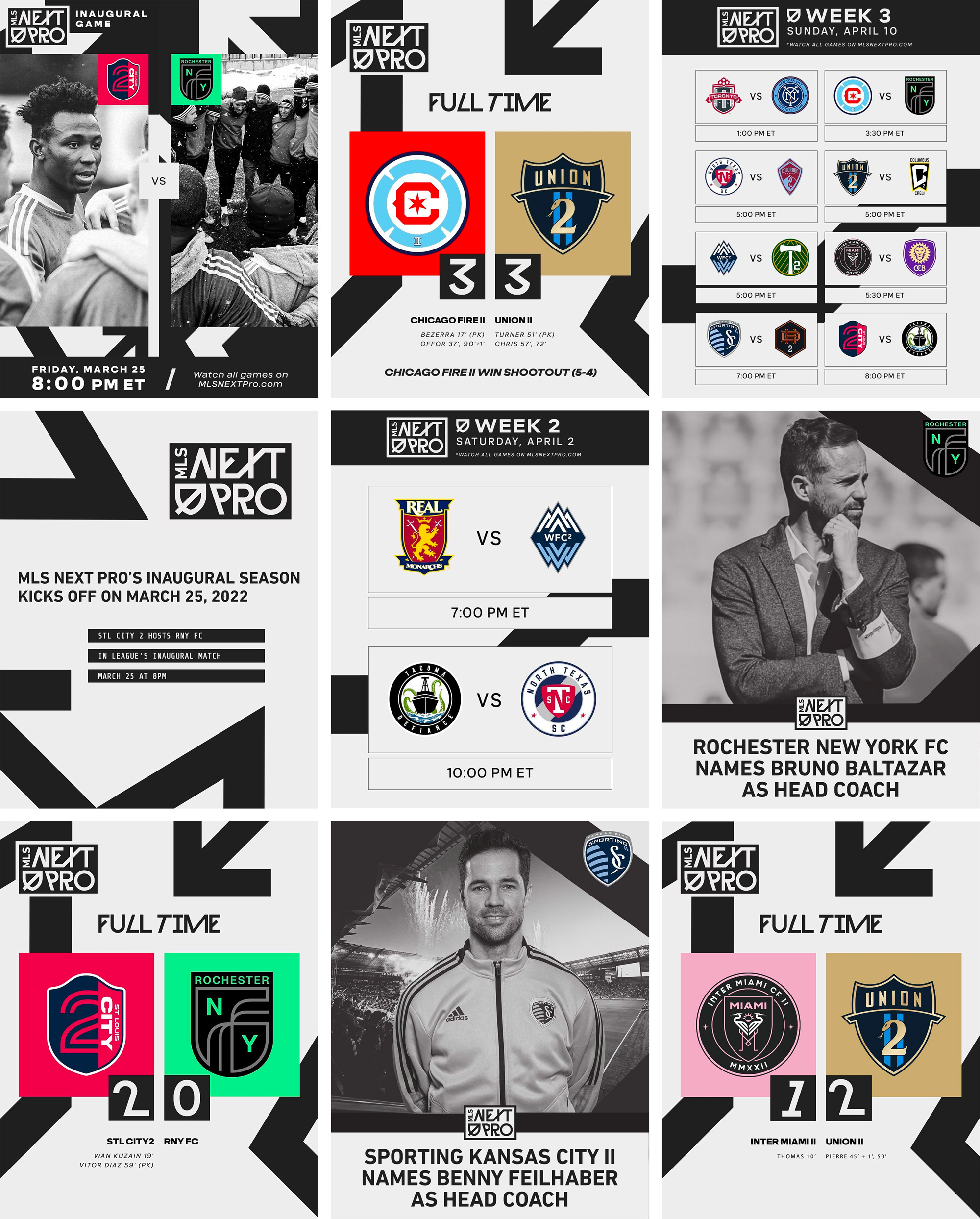 New Logo and Identity for MLS Next Pro by Sylvain