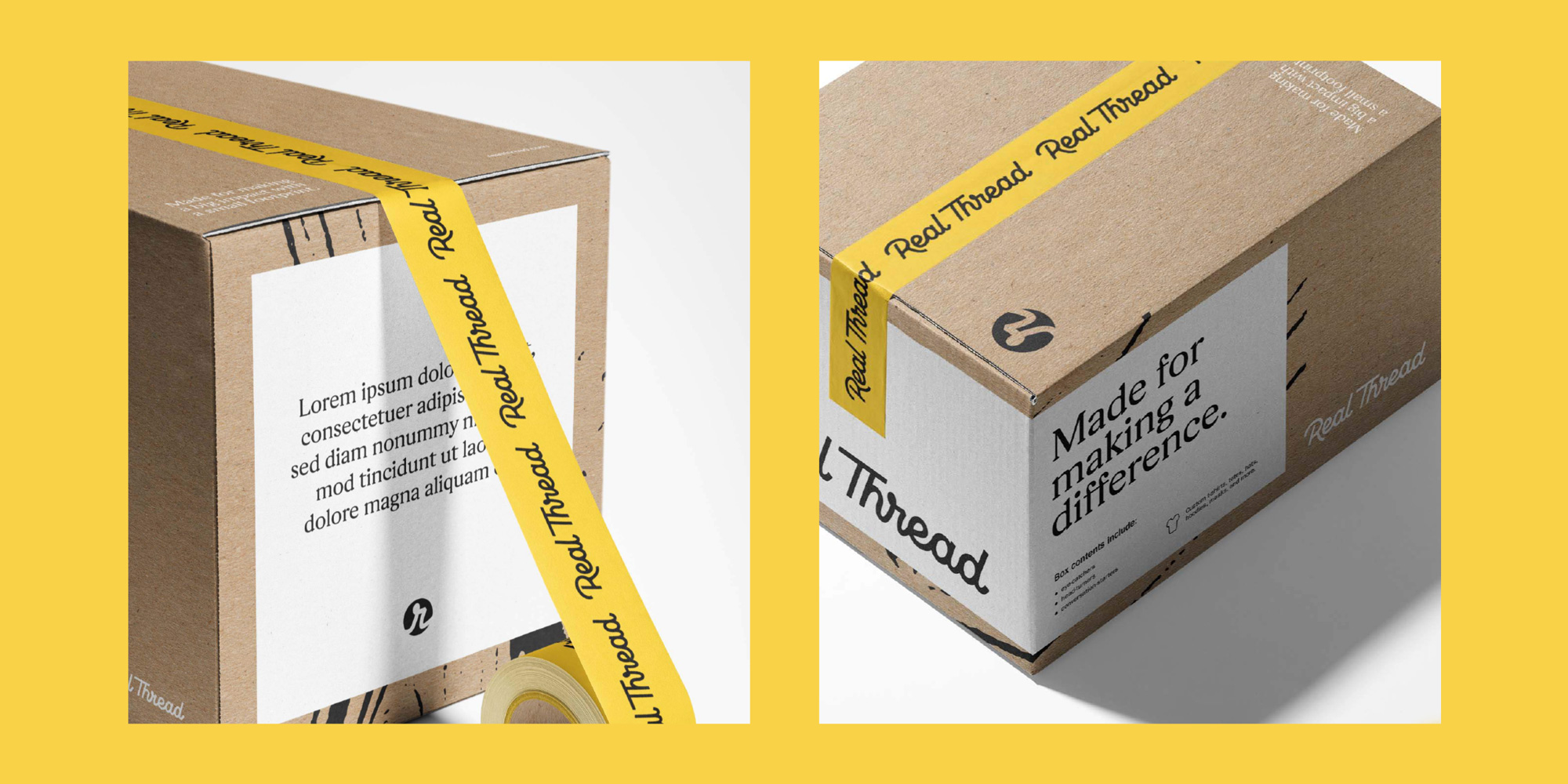 New Logo and Identity for Real Thread by Focus Lab