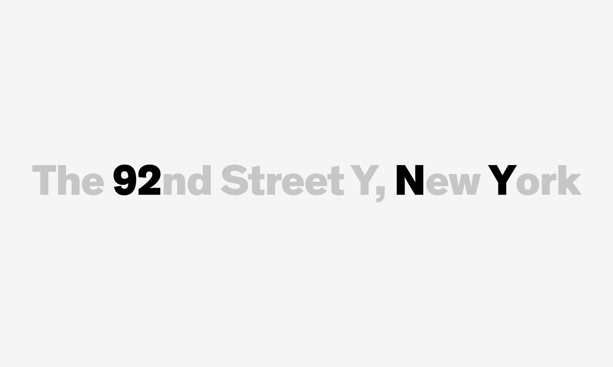 New Name, Logo, and Identity for 92nd Street Y, New York by Pentagram