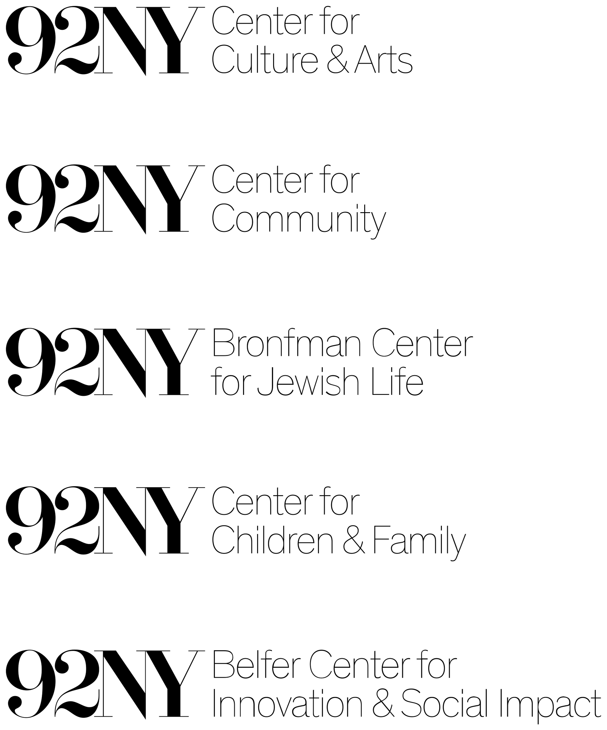 New Name, Logo, and Identity for 92nd Street Y, New York by Pentagram