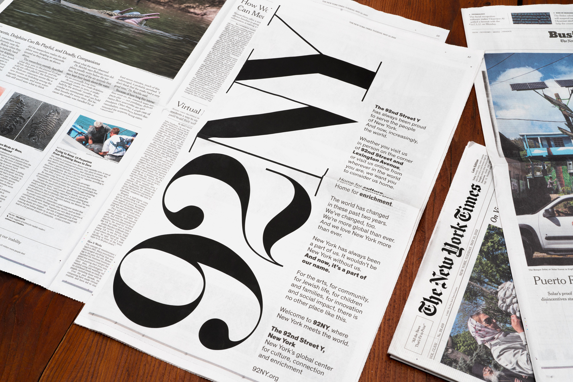 New Name, Logo, and Identity for 92nd Street Y, New York by Pentagram