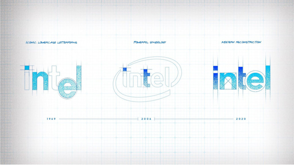 Intel标志logo设计图片,英特尔公司商标设计高清大图