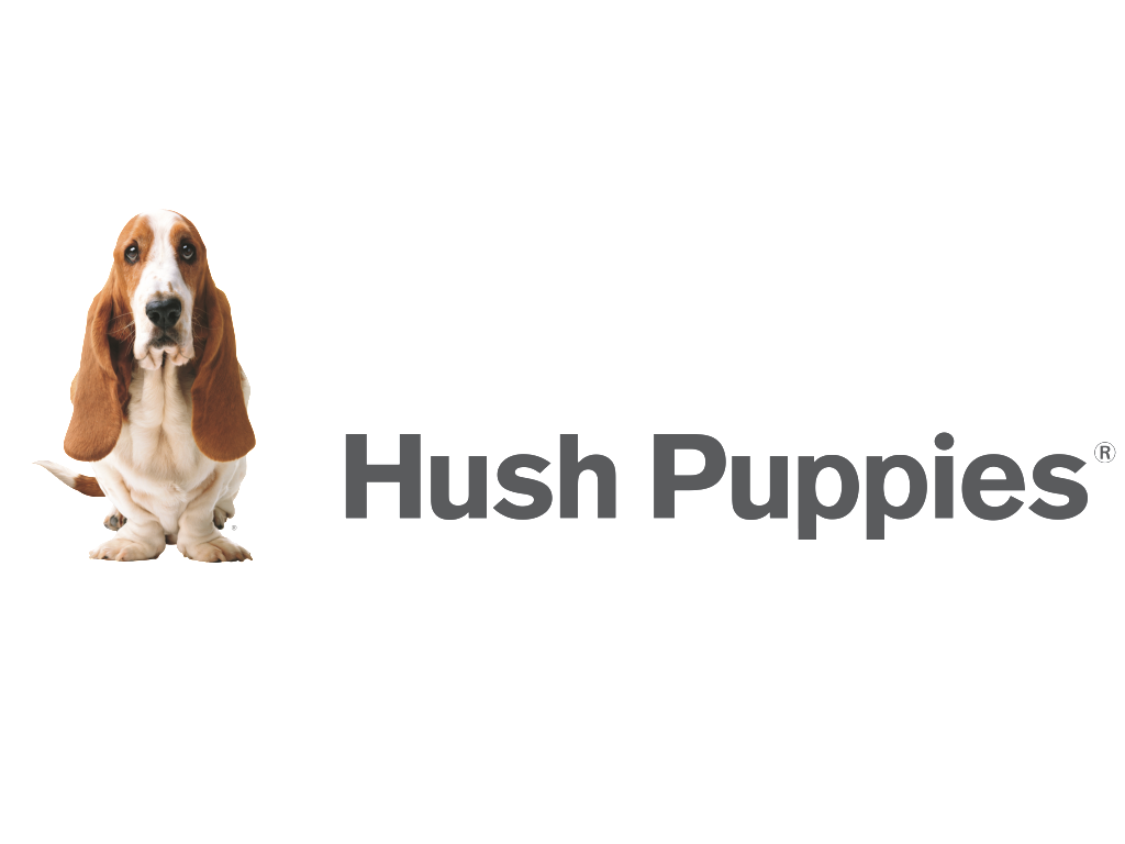 Hush Puppies标志logo设计图片,暇步士商标设计高清大图