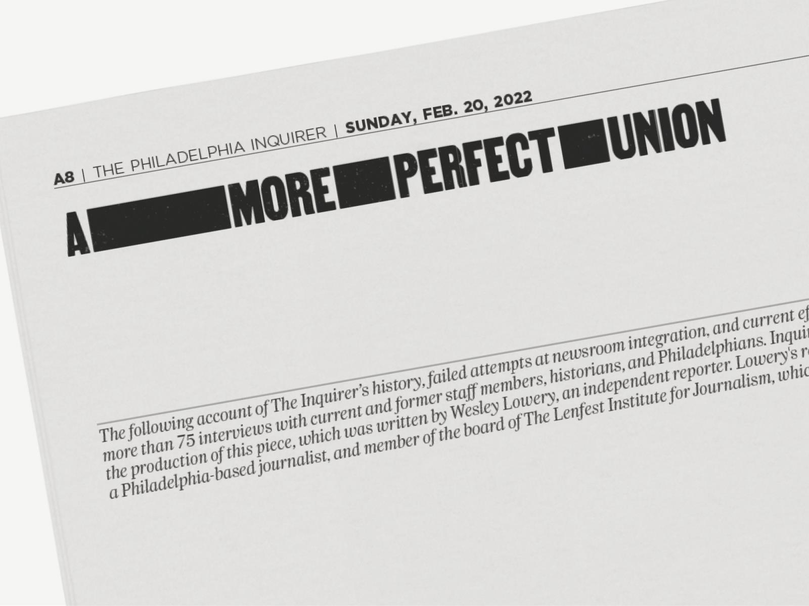 ‘A More Perfect Union’