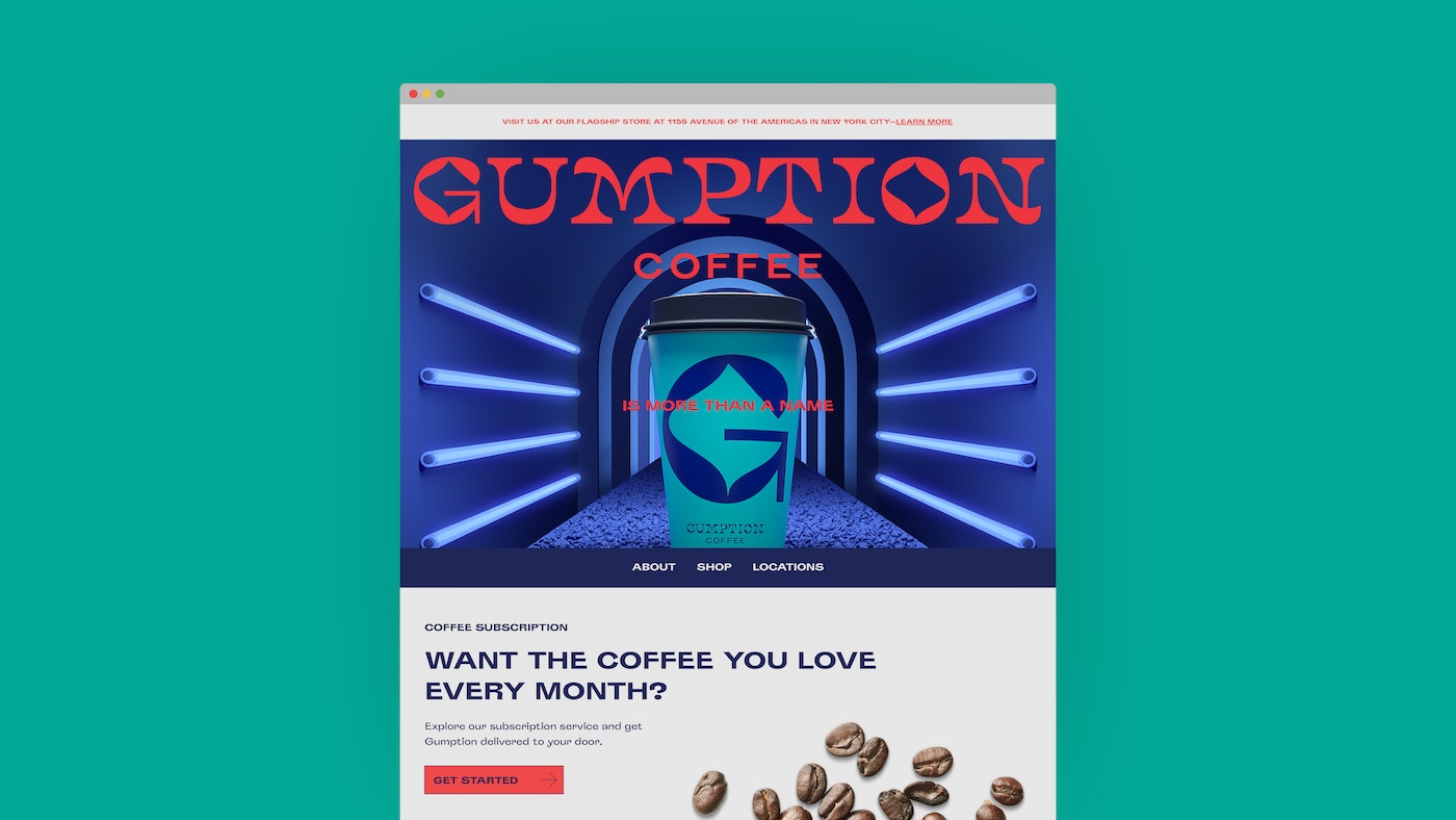 Designing the Gumption Coffee brand for the U.S. Retail Experience | Our Work | Lippincott