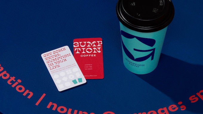 Gumption Coffee loyalty cards