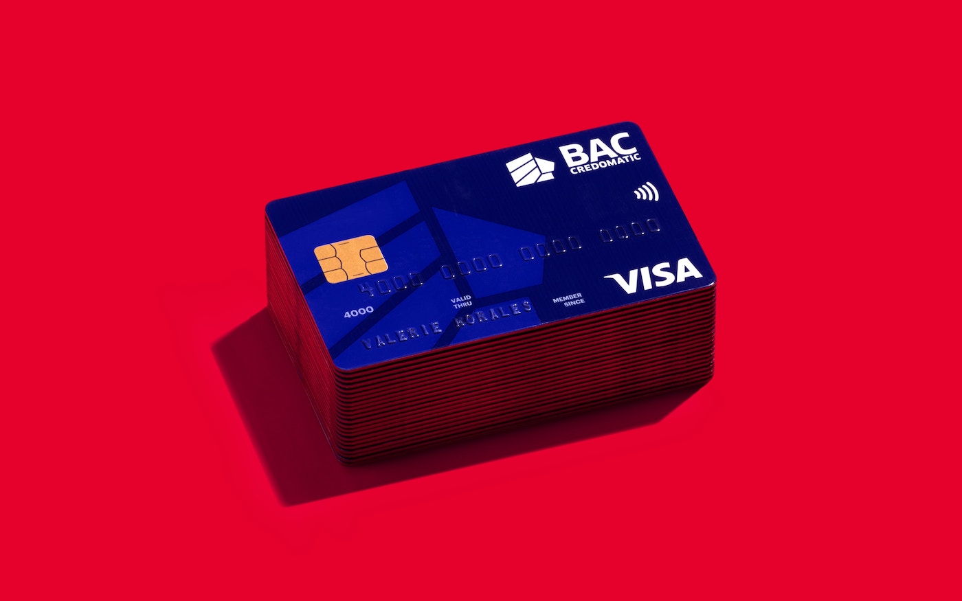 BAC Credomatic credit card design