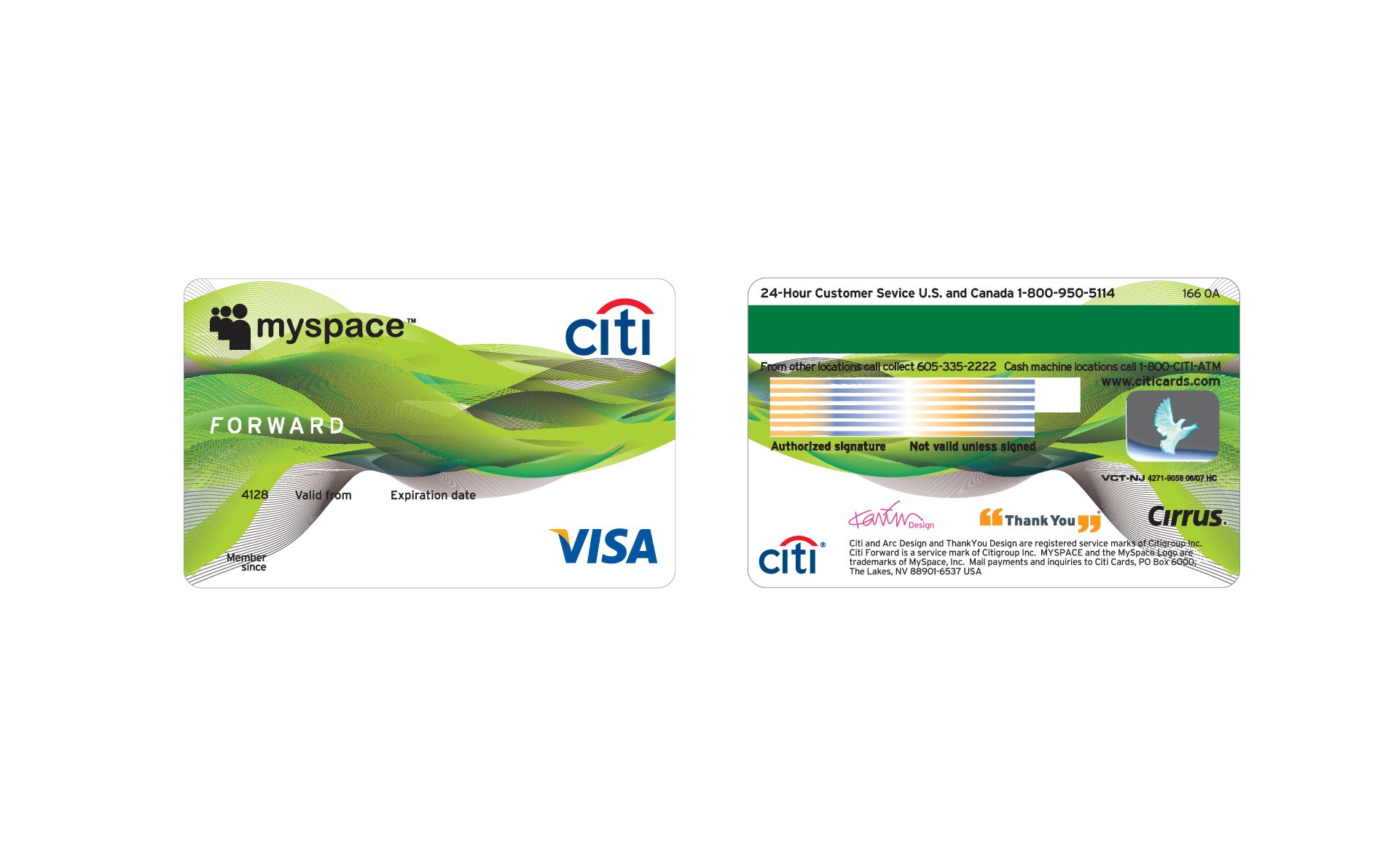 Citi ThankYou Myspace Credit Card