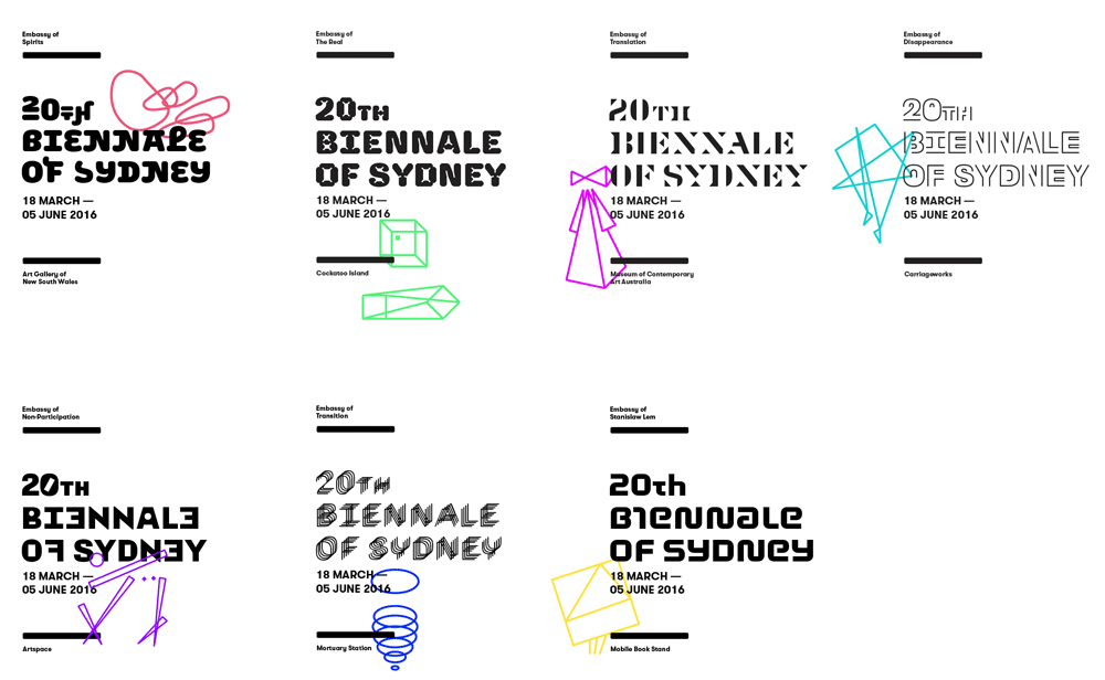 New Logo and Identity for 20th Biennale of Sydney by For the People