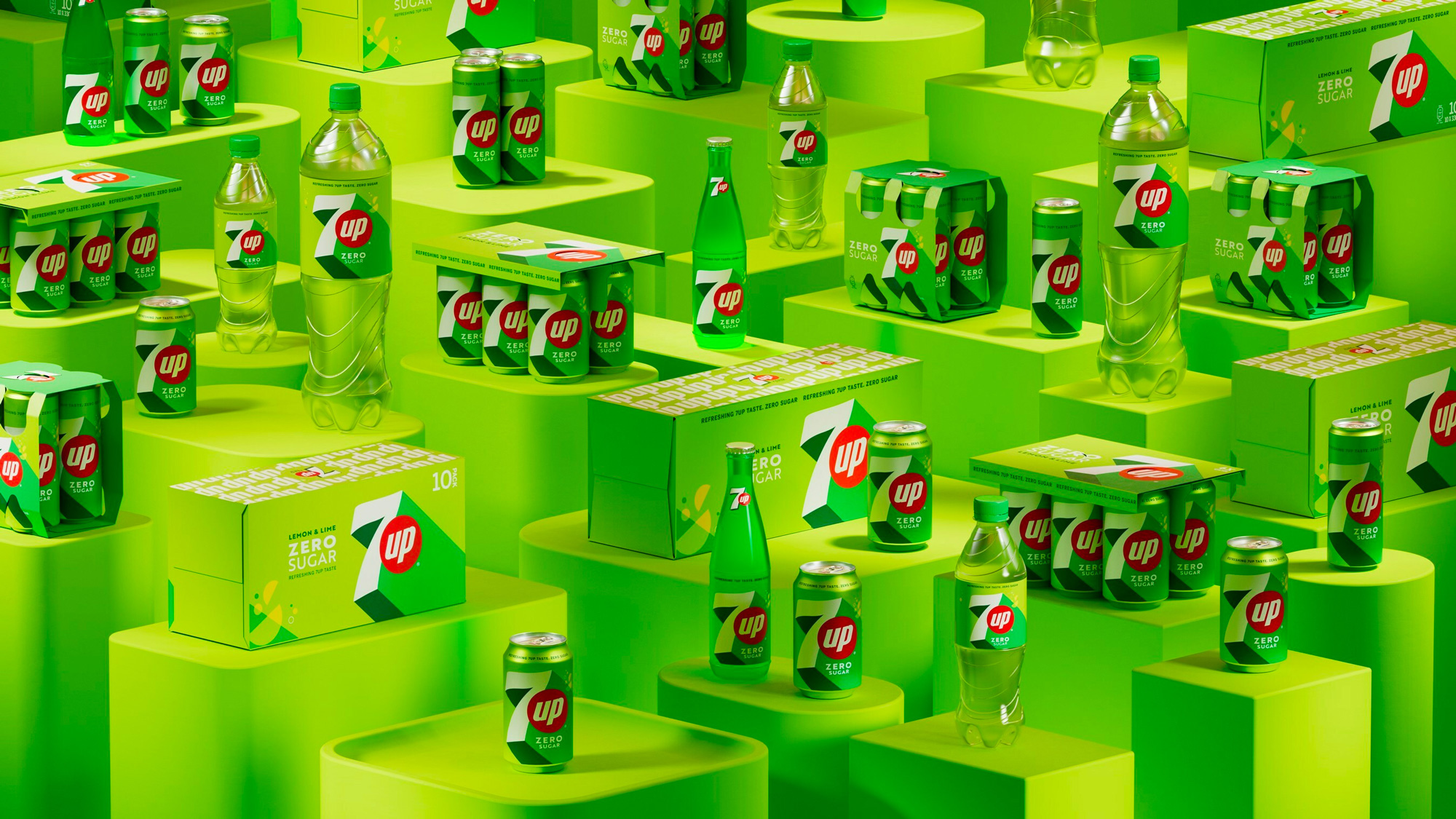 New Packaging for 7up done In-house