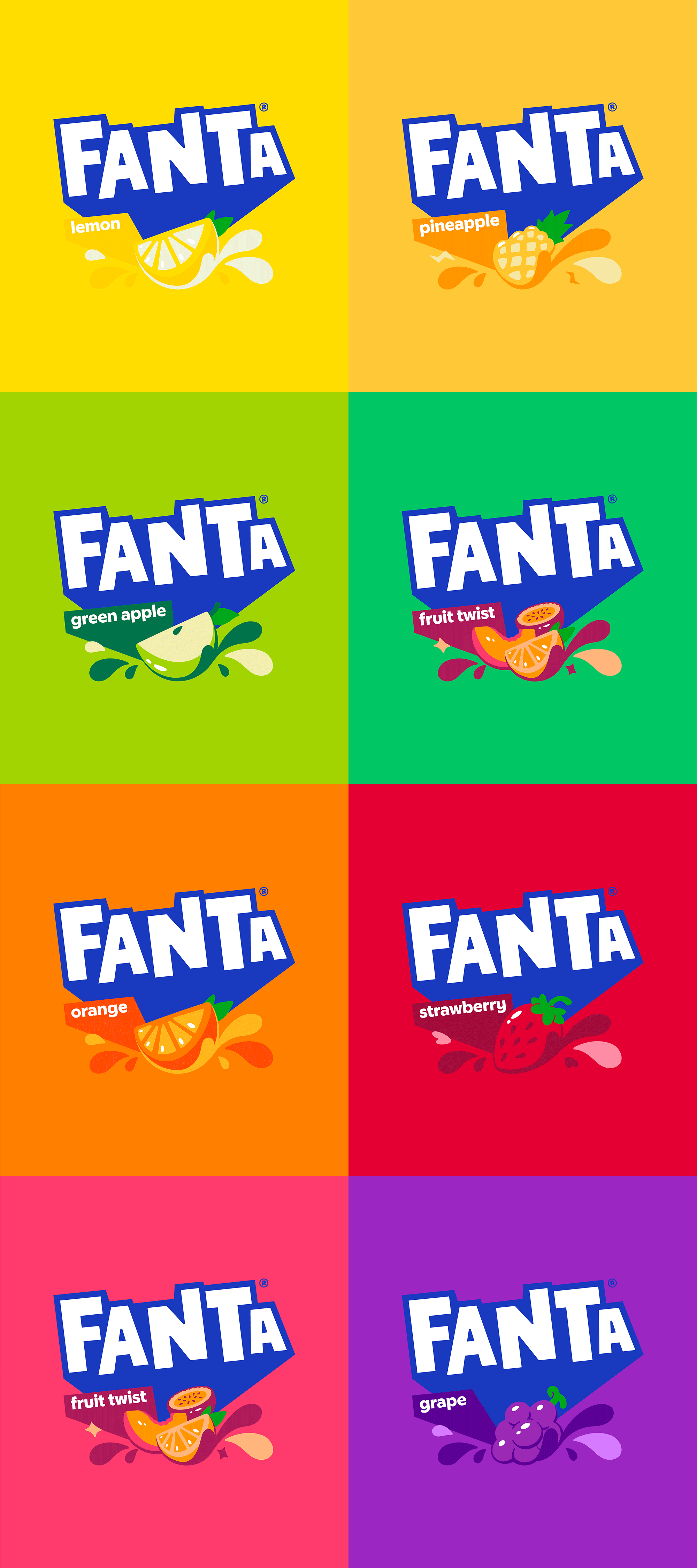 New Logo, Identity, and Packaging for Fanta by Jones Knowles Ritchie and In-house