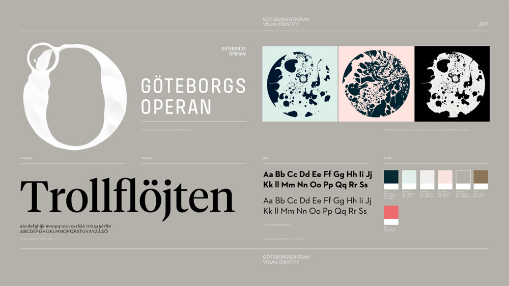 New Logo and Identity for Göteborgsoperan by Happy F&B