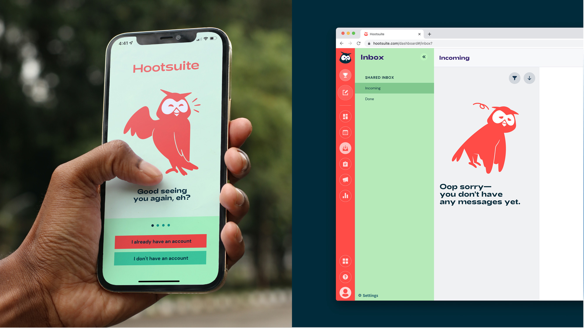 New Logo and Identity for Hootsuite by Prophet