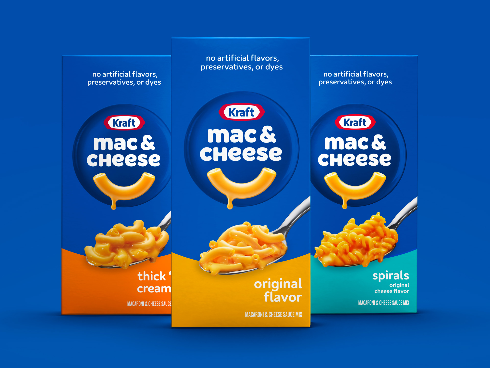 New Logo, Identity, and Packaging for Kraft Mac & Cheese by Jones Knowles Ritchie