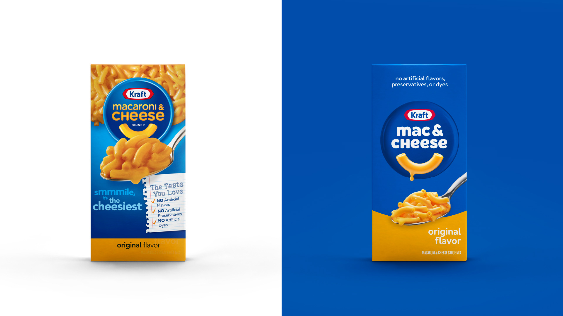 New Logo, Identity, and Packaging for Kraft Mac & Cheese by Jones Knowles Ritchie