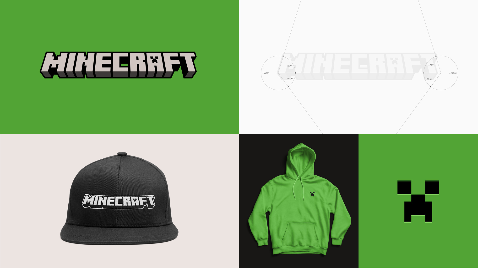 New Logo and Identity for Minecraft by Bold and In-house