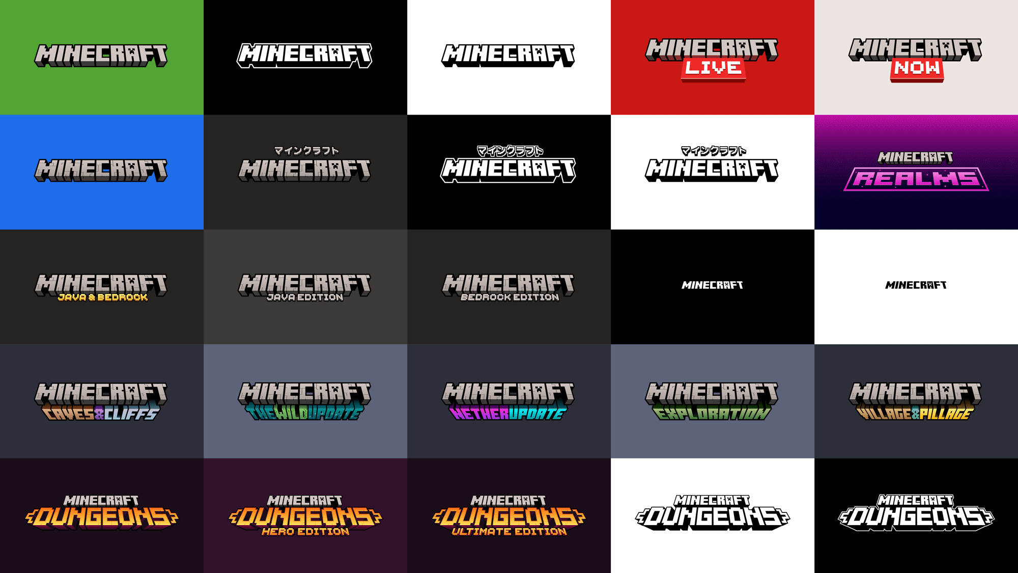 New Logo and Identity for Minecraft by Bold and In-house