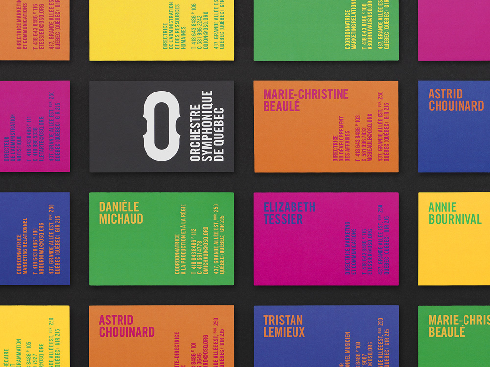 New Logo and Identity for Orchestre Symphonique de Québec by lg2