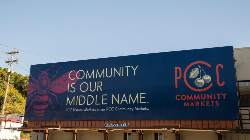 New Logo and Identity for PCC Community Markets by Wexley School for Girls