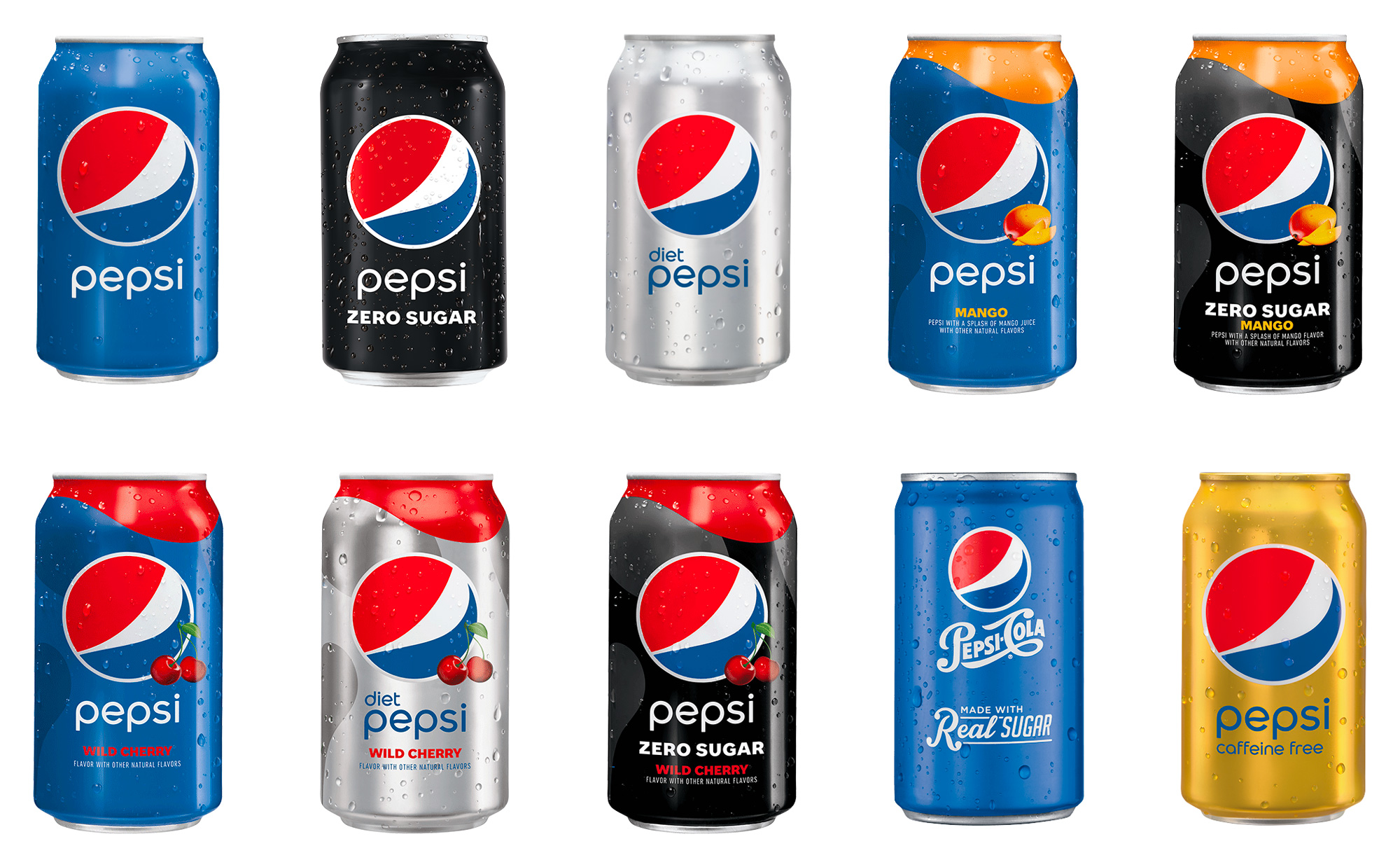 New Logo, Identity, and Packaging for Pepsi done In-house