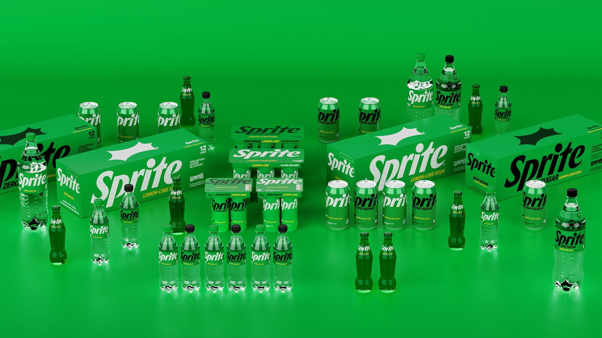 New Logo, Identity, and Packaging for Sprite by Turner Duckworth, Relative, and In-house