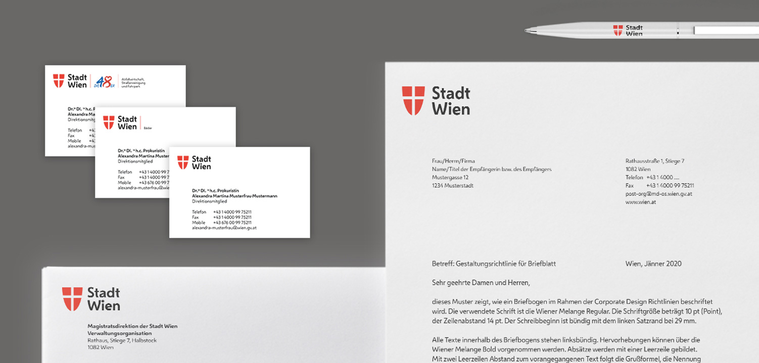 New Logo and Identity for City of Vienna by Saffron