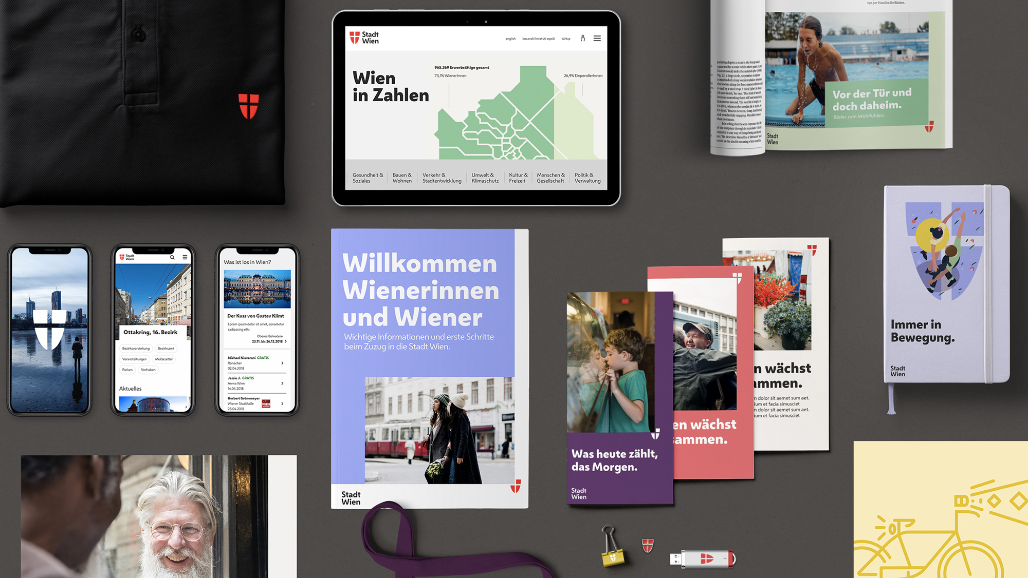 New Logo and Identity for City of Vienna by Saffron