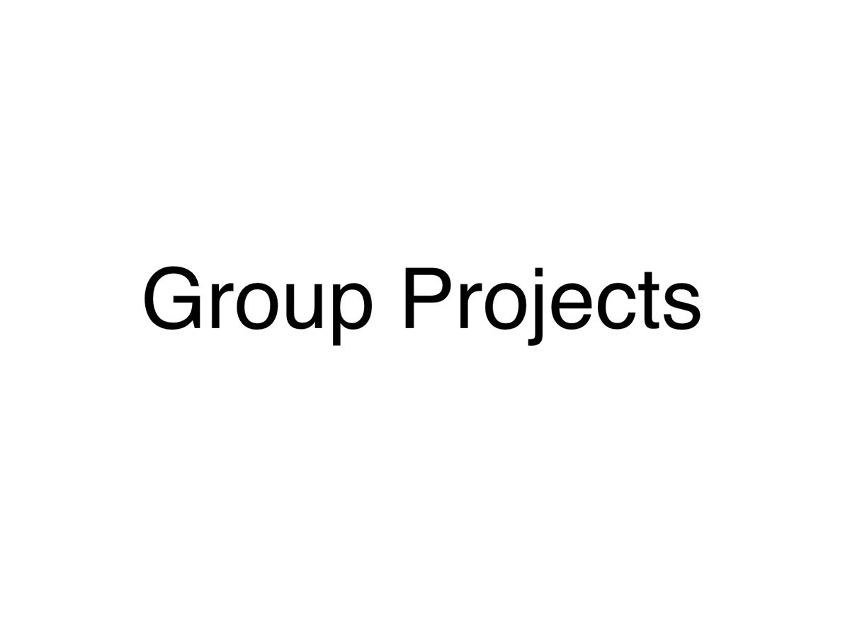 Group Projects 