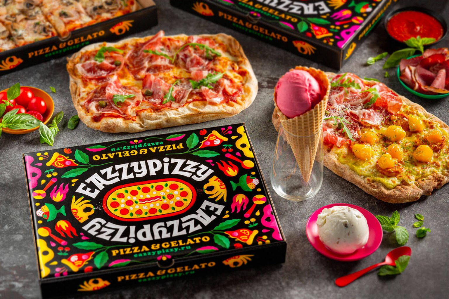 EazzyPizzy比萨餐厅品牌视觉设计