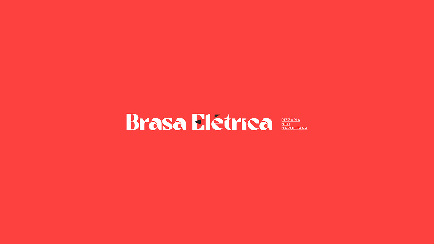 Brasa Elétrica比萨店品牌视觉设计