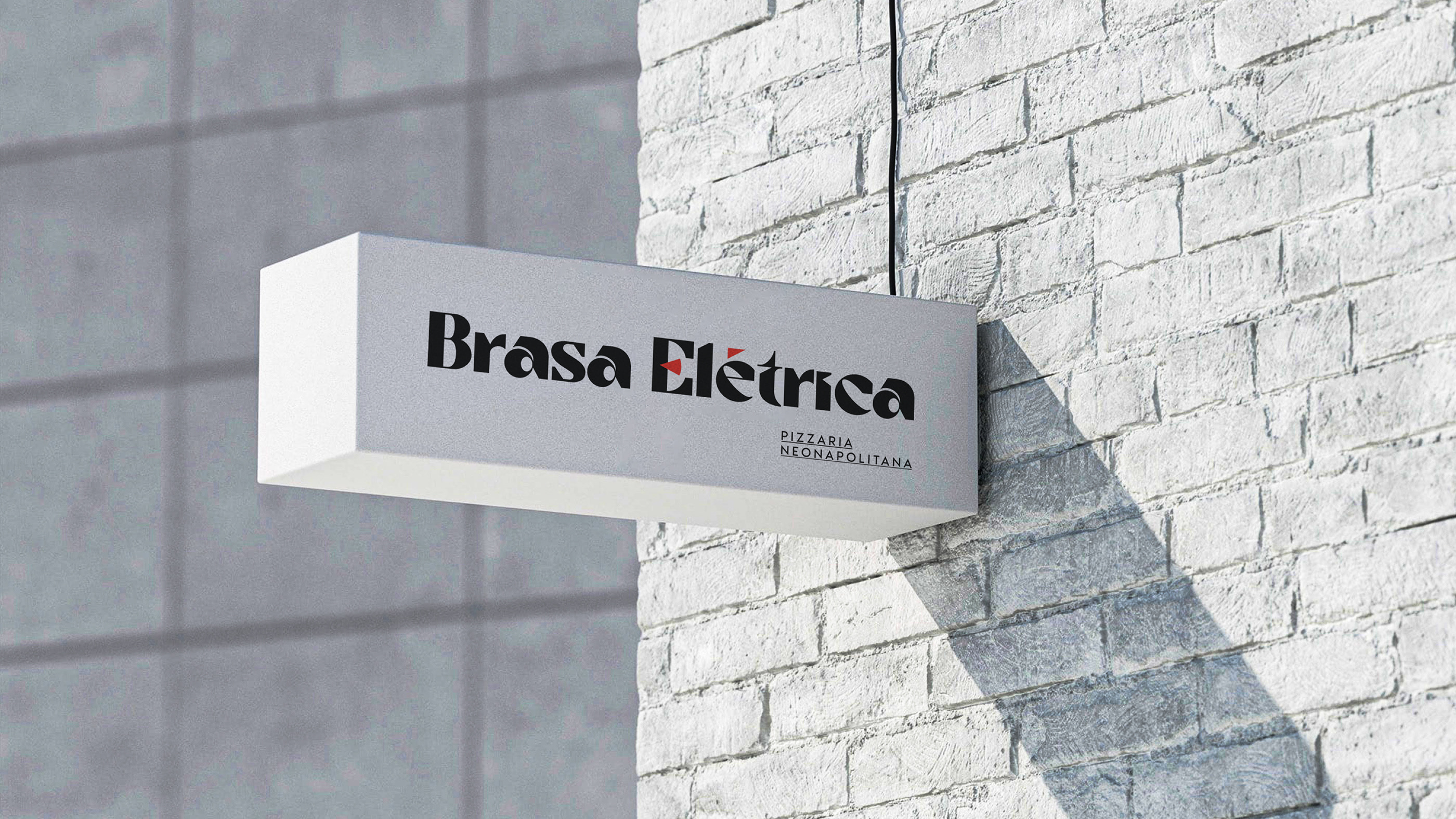 Brasa Elétrica比萨店品牌视觉设计