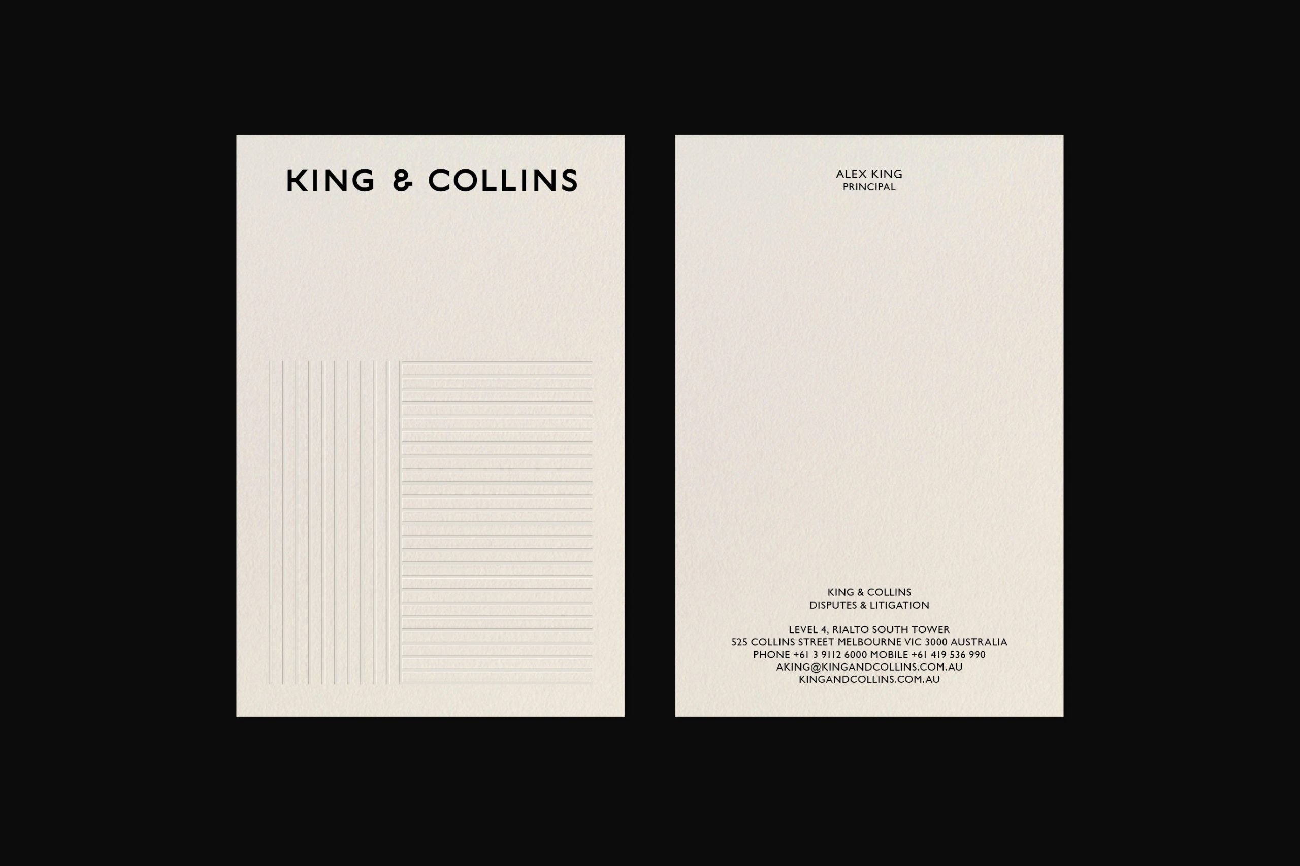 King & Collins律师事务所品牌形象设计