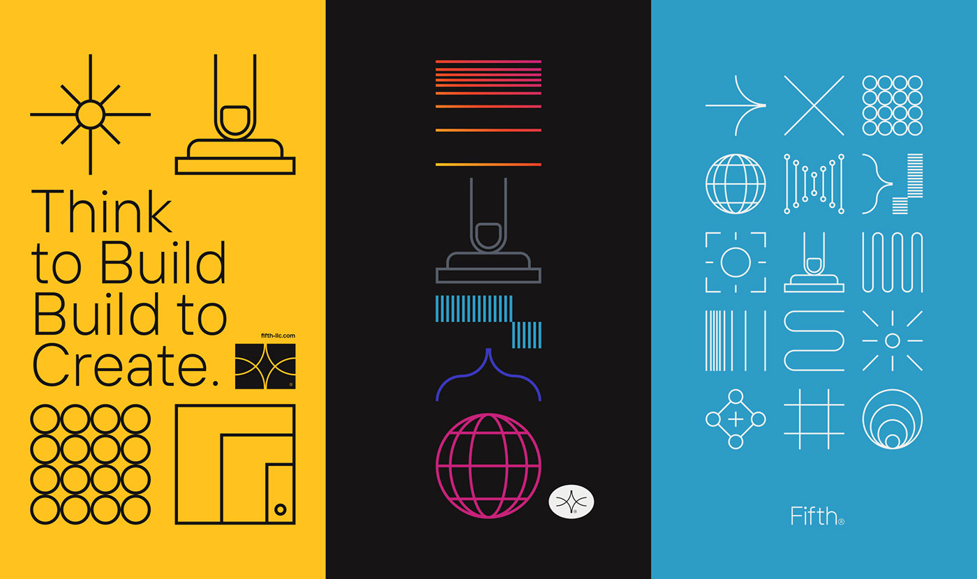 Fifth设计和软件开发公司品牌VI设计