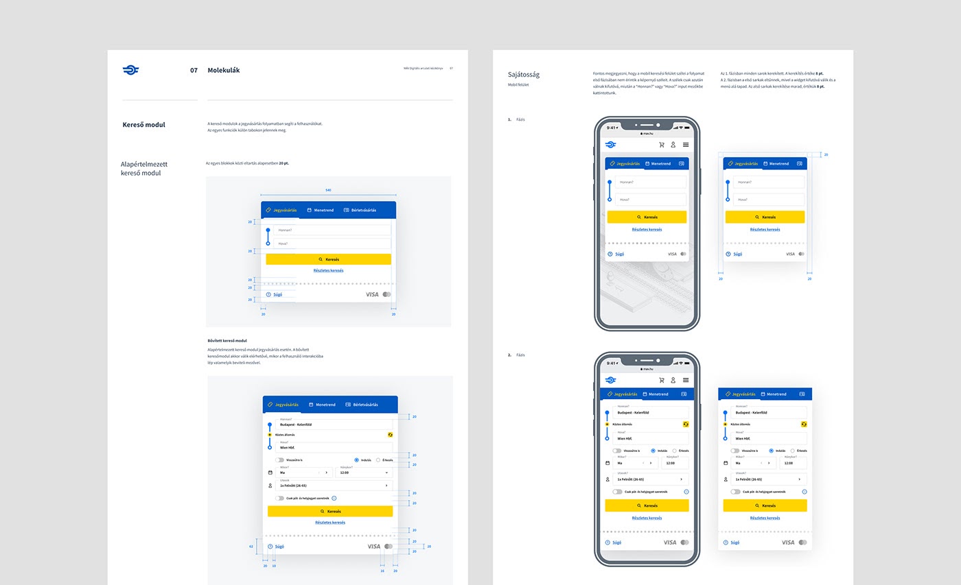 匈牙利国家铁路客运在线售票平台视觉设计