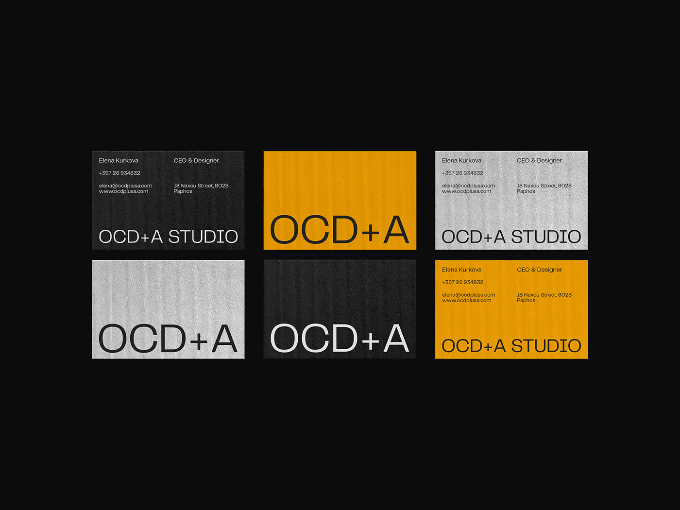 OCD + A建筑设计工作室品牌视觉设计