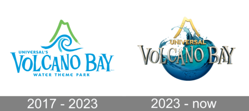 Volcano Bay Logo history