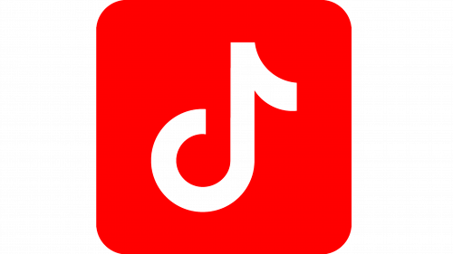 red tiktok logo